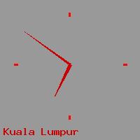 Best call rates from Australia to MALAYSIA. This is a live localtime clock face showing the current time of 6:24 pm Saturday in Kuala Lumpur.